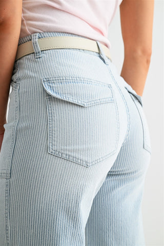 Mica Venus Was Her Name Pinstripe Jeans