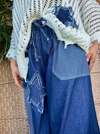 Alternate view of Stars & Stripes Denim Wideleg Pants

