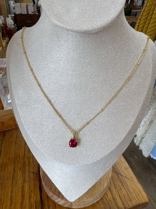 Elegant BIRTHSTONE Necklace by Lauren Kenzie with Lifetime Warranty, featuring sparkling stones in a stylish, classic design.