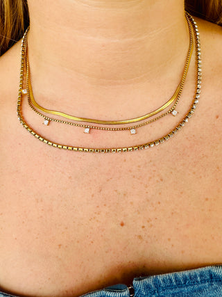 Tennis Necklace Stack Lauren Kenzie

