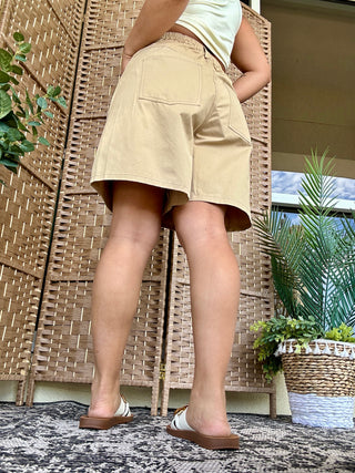 Khaki Coastal Bermuda Shorts
