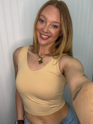 Alternate view of NUDE Buttery Soft Reversible Seamless Tank
