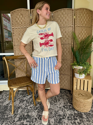 Alternate view of Catch of the Day Lobster Crop Tee
