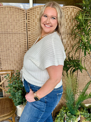 Alternate view of White Oversized It Girl Top
