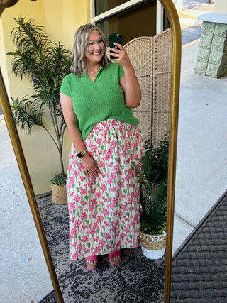 Alternate view of Blooming Beauty Floral Sleeveless Top & Skirt Set

