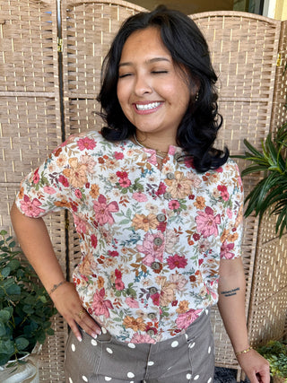 Not My First Rodeo Dusty Floral Cardigan Top
