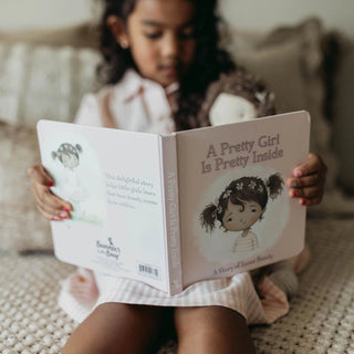 Alternate view of A Pretty Girl Board Book - Brown Hair
