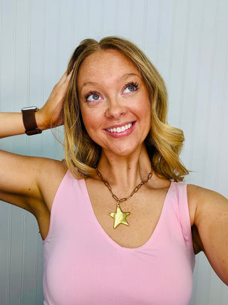 Gold Shooting Star Necklace
