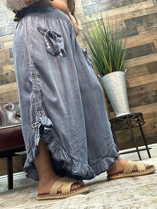 Chambray Bloomer Pocket Pants