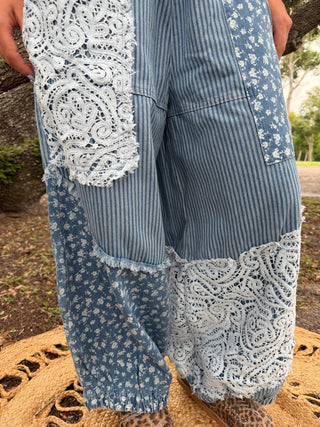 Alternate view of Bluebell Manor Patchwork Jogger Pants

