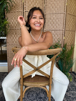 Alternate view of Lemon Meringue Stripe Strapless Jumpsuit

