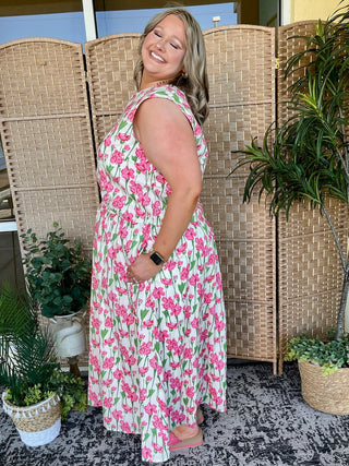 Alternate view of Blooming Beauty Floral Sleeveless Top & Skirt Set
