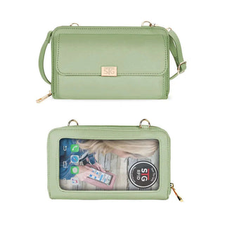 STG Captiva Sunglasses Holder Touch Screen Purse in varied colors, stylish & functional accessory for sunglasses & phone.