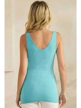 Alternate view of SEAFOAM Buttery Soft Reversible Seamless Tank
