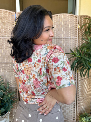 Alternate view of Not My First Rodeo Dusty Floral Cardigan Top
