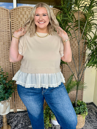 Alternate view of Fun at a Festival Ruffle Terry Top
