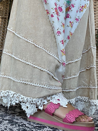 Alternate view of Oli & Hali Natural Beach Bound Wide Leg Pant
