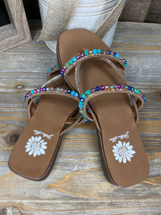 Alternate view of Yellowbox Lela Bright Multicolor Strappy Sandal
