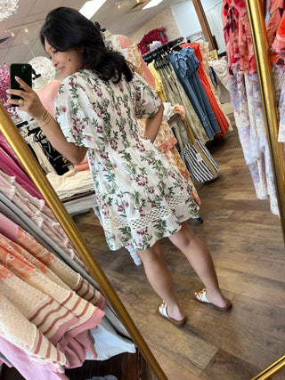 Alternate view of POL Cream Boho Floral Dress
