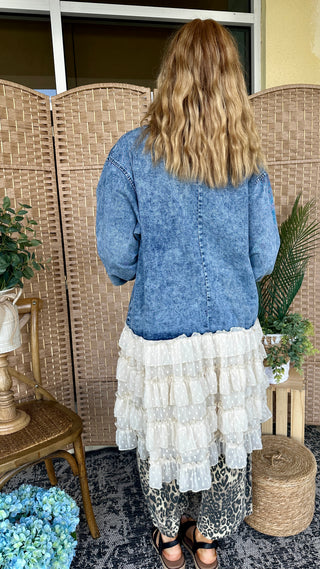 Alternate view of Denim & Daisy Ruffled Duster Kimono
