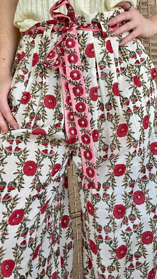 Alternate view of POL Poppy Peony Tie Belt Pant
