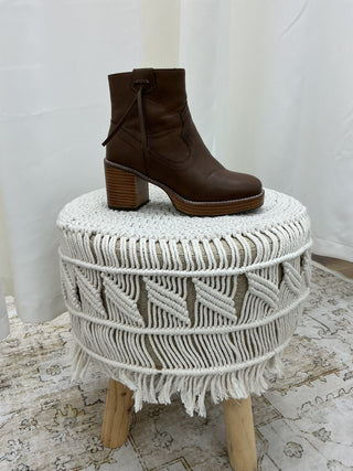 Yellowbox Chocolate Brown Platform Bootie