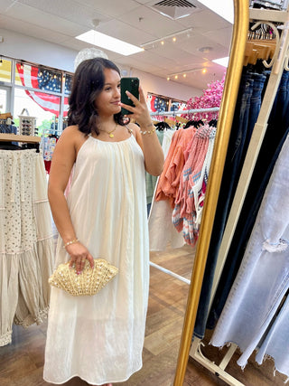 Alternate view of Sunrise to Sunset Boho Flowy Cream Dress
