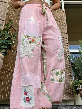 POL Peony Pink Jogger Pants
