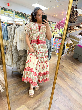 POL Bohemian Garden Midi Dress
