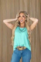 Versatile Andree By Unit sleeveless scoop neck top in multiple colors, perfect for stylish summer outfits on final sale.