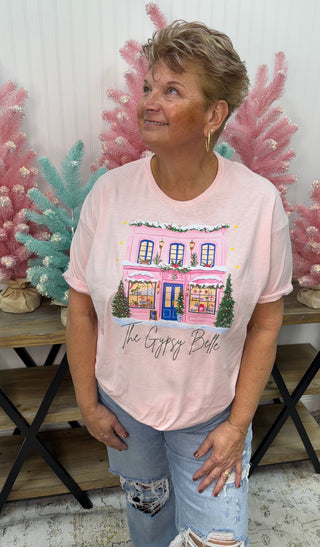 The Gypsy Belle Pink Holiday Shop Tee Top