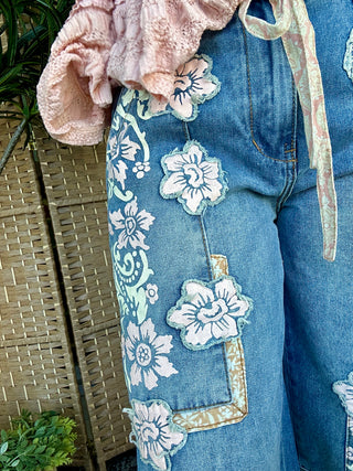 Alternate view of Oli & Hali Take Me to Vegas Flower Jeans
