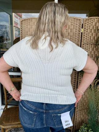 Alternate view of White Oversized It Girl Top
