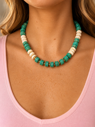 Alternate view of Emerald Coast Beaded Necklace

