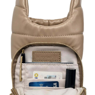HydroBag® Vegan Leather with Strap Bundle in black and tan. Stylish, eco-friendly bags available in two colors.