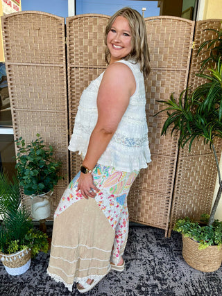 Alternate view of Oli & Hali Natural Beach Bound Wide Leg Pant
