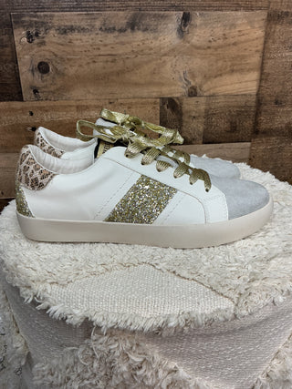 Yellowbox Candice Sneaker Gold Sparkle & White