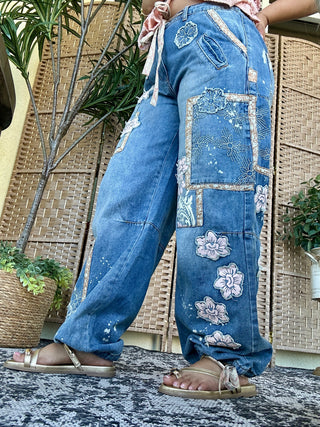 Alternate view of Oli & Hali Take Me to Vegas Flower Jeans
