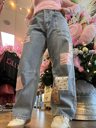 Patchwork Denim Gypsy Fit Jeans