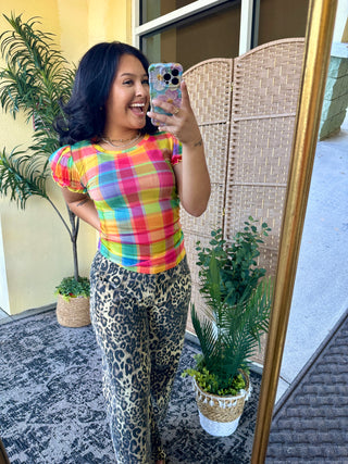 Alternate view of My Favorite Color Checker Mesh Top

