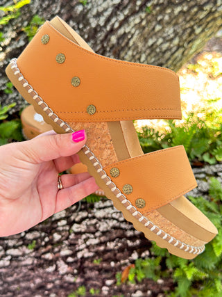 Yellowbox Alamos Tan Wedge Sandal
