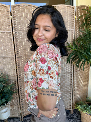 Alternate view of Not My First Rodeo Dusty Floral Cardigan Top
