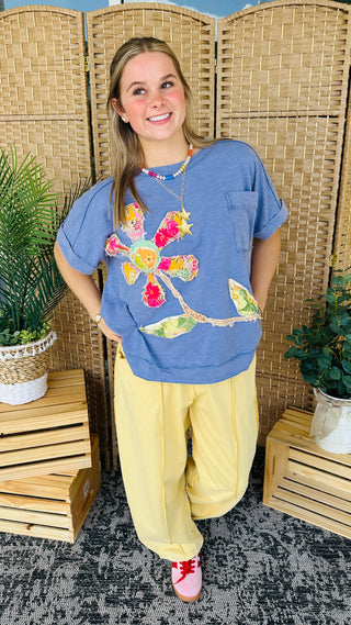 Bright Blooms Top OVERSIZED
