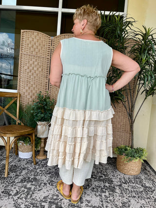 Alternate view of Crazy for Daisy Ruffled Kimono Dress
