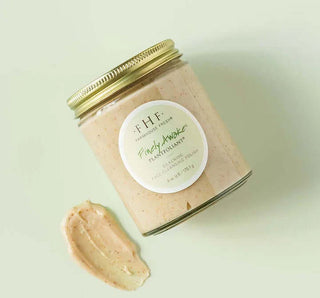 Farmhouse Fresh Finely Awake® Plantfoliant® Face Cleansing Polish - Exfoliating, silkening skin care product in elegant packaging.