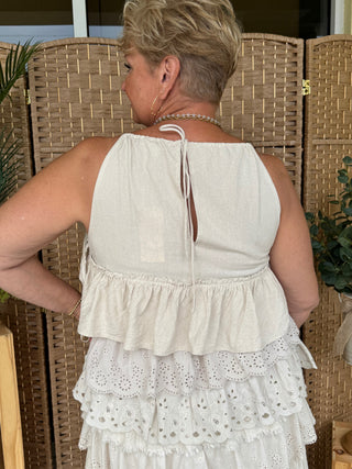 Alternate view of Rhapsody in Ruffles Linen Blend Pants

