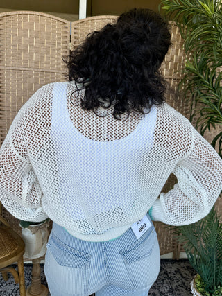 Alternate view of Palm Tree Breeze Crochet Top
