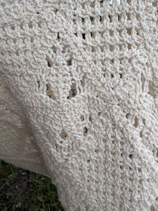 For the Festival Boho Natural Crochet Top
