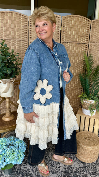 Alternate view of Denim & Daisy Ruffled Duster Kimono
