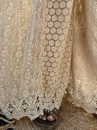 Alternate view of Young Threads Boho Latte Lace Wide Leg Pants
